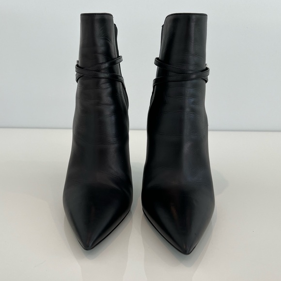 PRADA CALZATURE DONNA BLACK LEATHER BOOTS SIZE IT 37.5 / US 7.5 - Picture 13 of 17